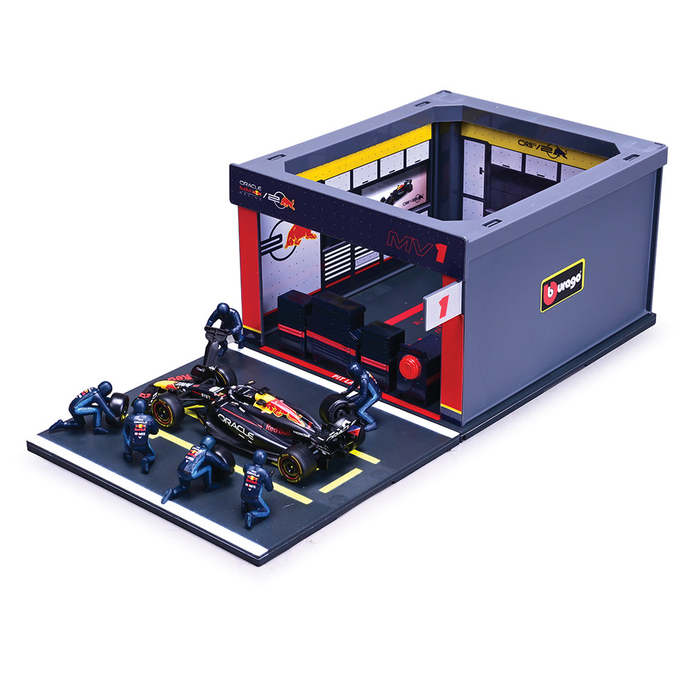 2024 Oracle F1 Red Bull RB20 Pit Pass - Verstappen #1 1:43 Scale Diecast Model Car by Bburago Main Image