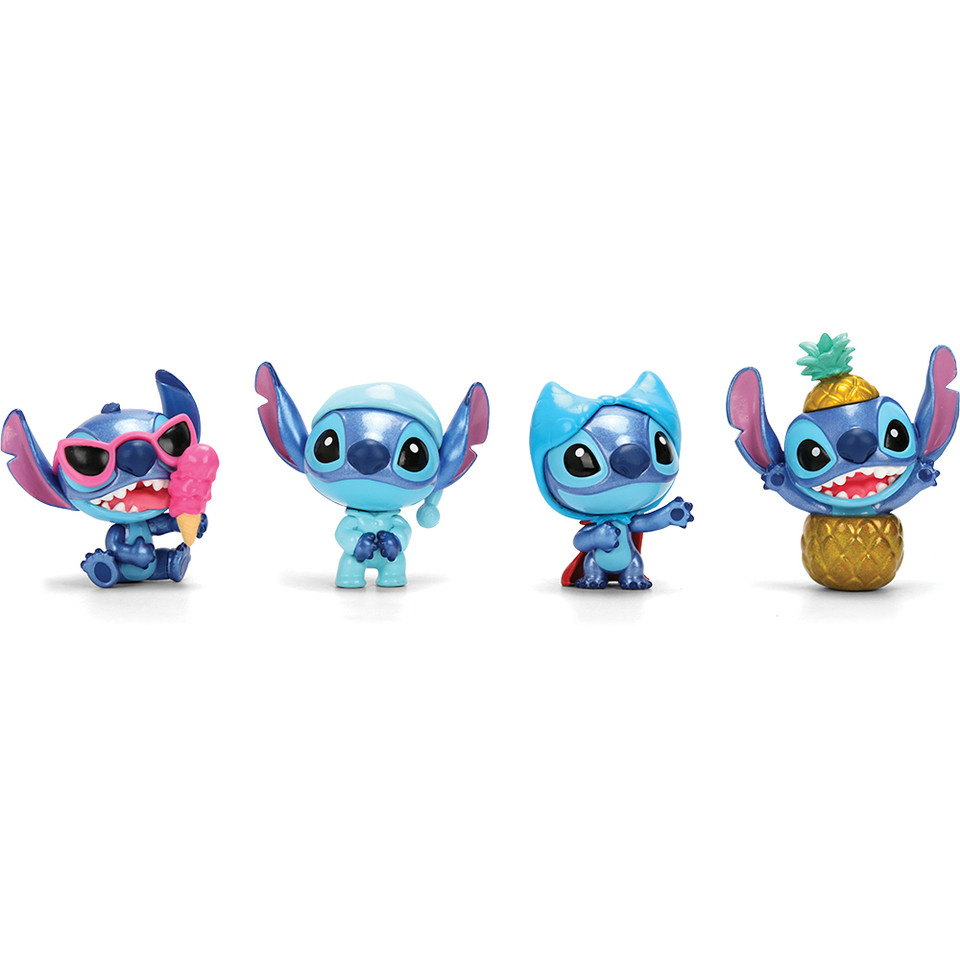 4-Pack 2.5 STITCH Wave #3 Metal Figures  Diecast Figures by Jada Toys Main Image