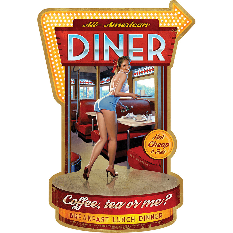 All-American Diner Sign by Greg Hildebrandt Main Image