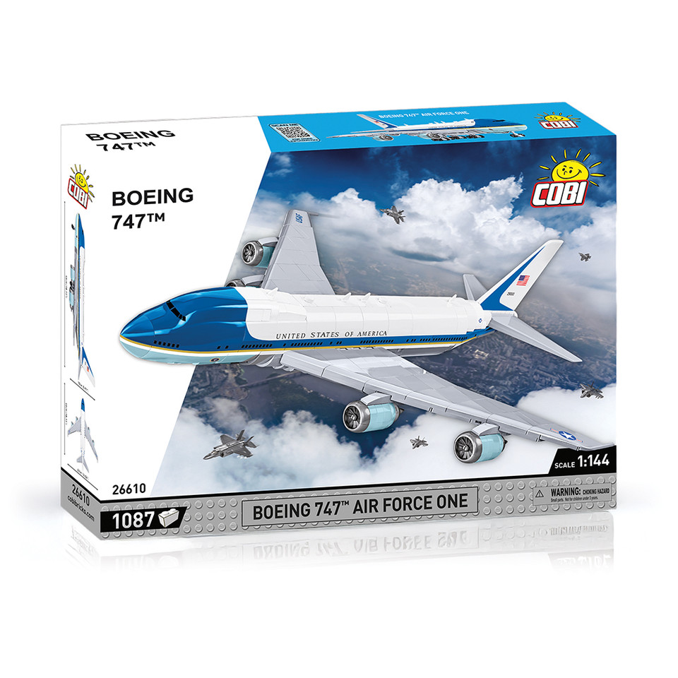 Boeing 747 Air Force One Building Brick Set 1:144 Scale  by Cobi Toys Main Image