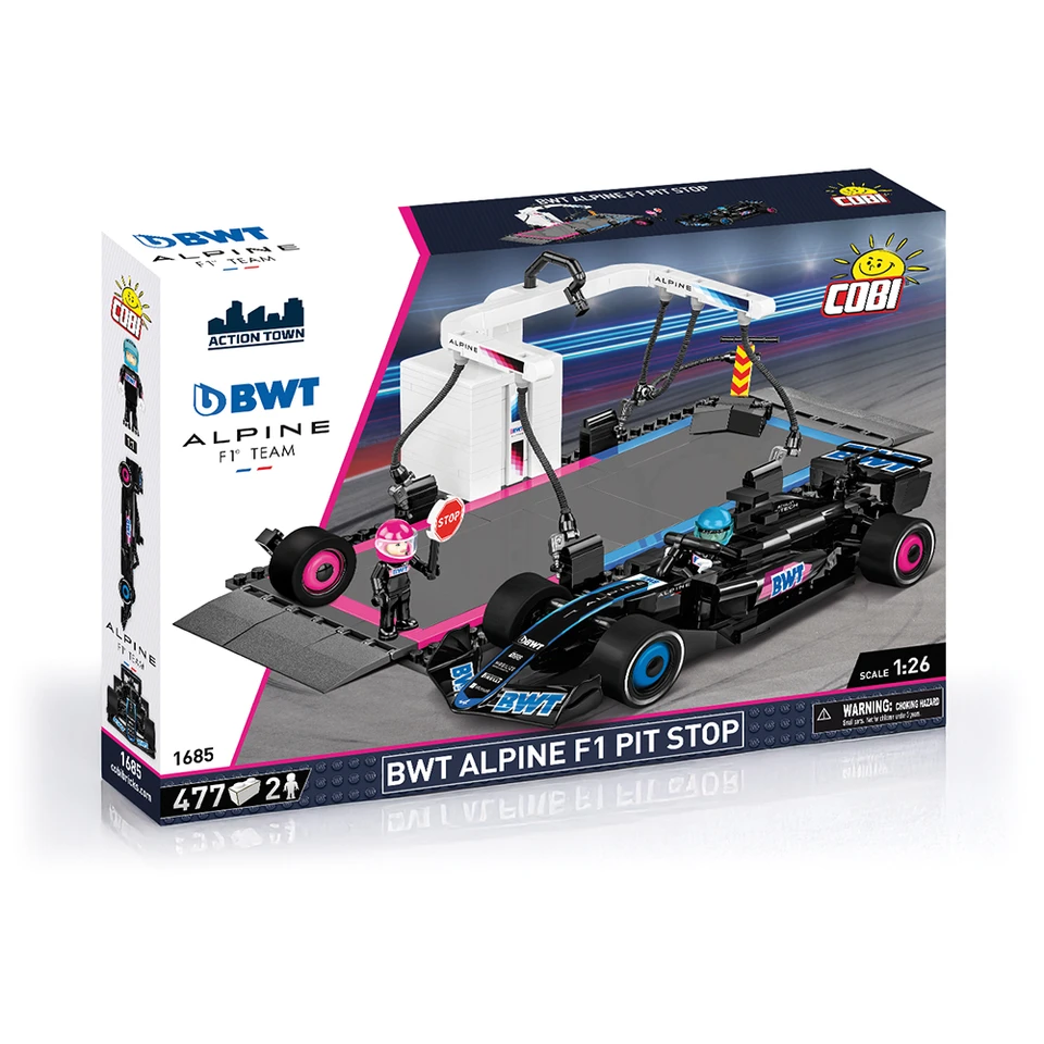BWT Alpine F1 Pit Stop Building Brick Set Main Image