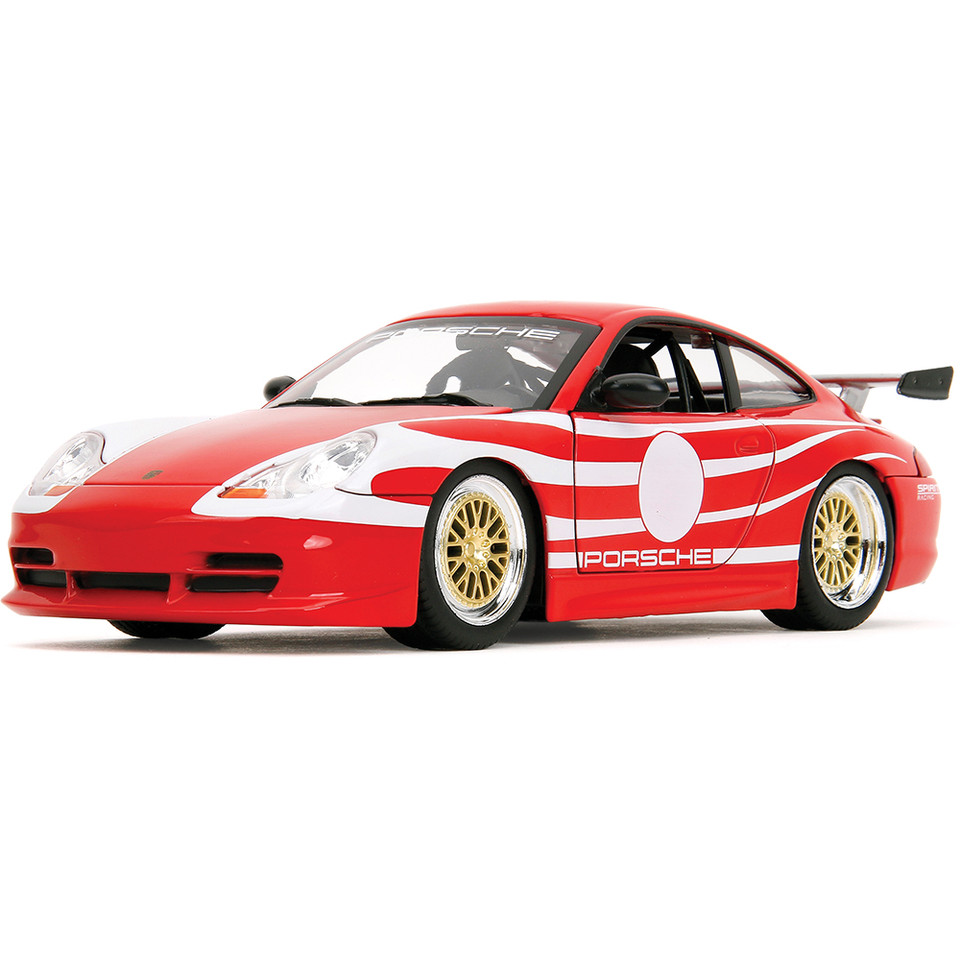 Porsche 911 GT3 RS 996.1 - Red 1:24 Scale Diecast Model Car by Jada Toys Main Image