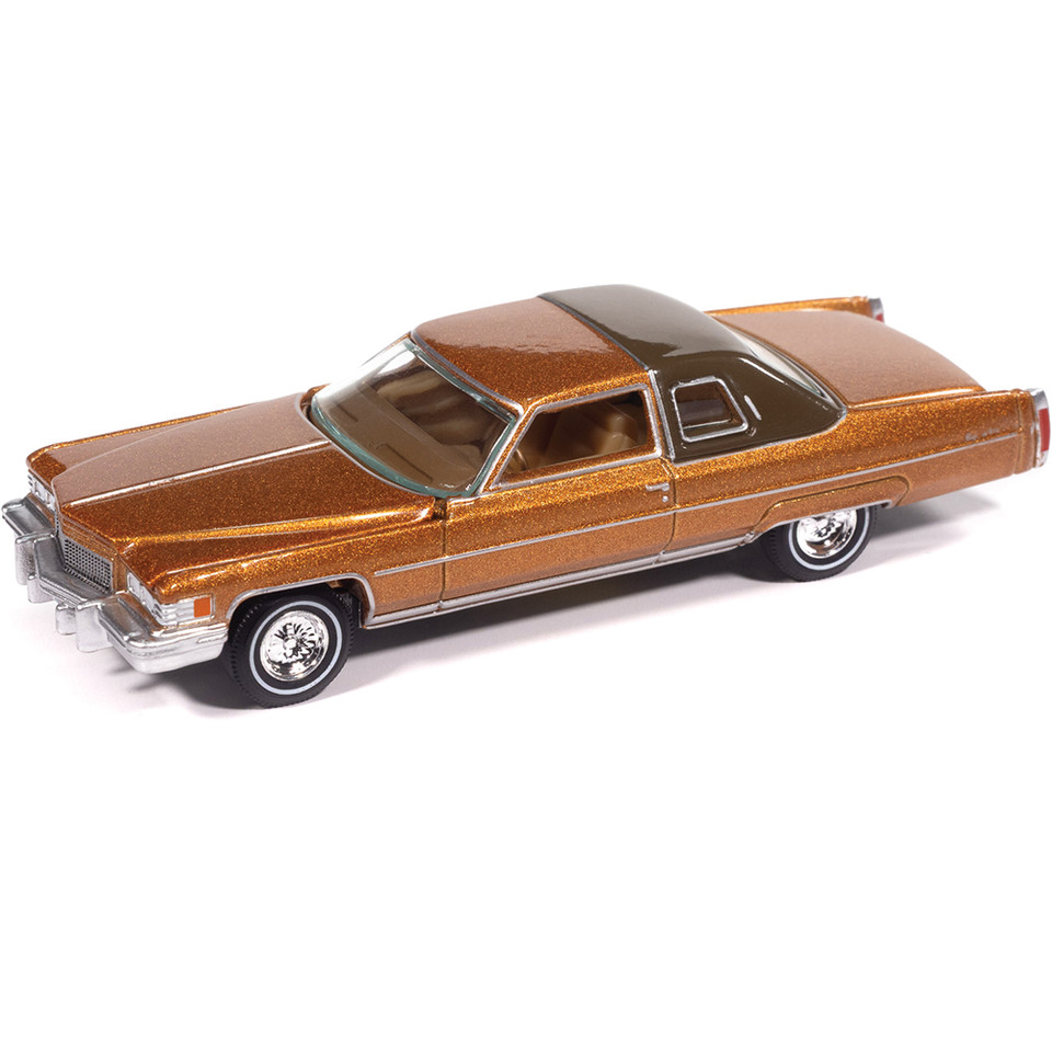 1976 Cadillac Coupe de Ville - Amberlite Firemist Poly 1:64 Scale Diecast Model Car by Auto World Main Image
