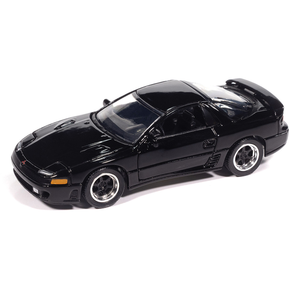 1993 Mitsubishi 3000GT VR-4 - Albany Black Pearl 1:64 Scale Diecast Model Car by Auto World Main Image