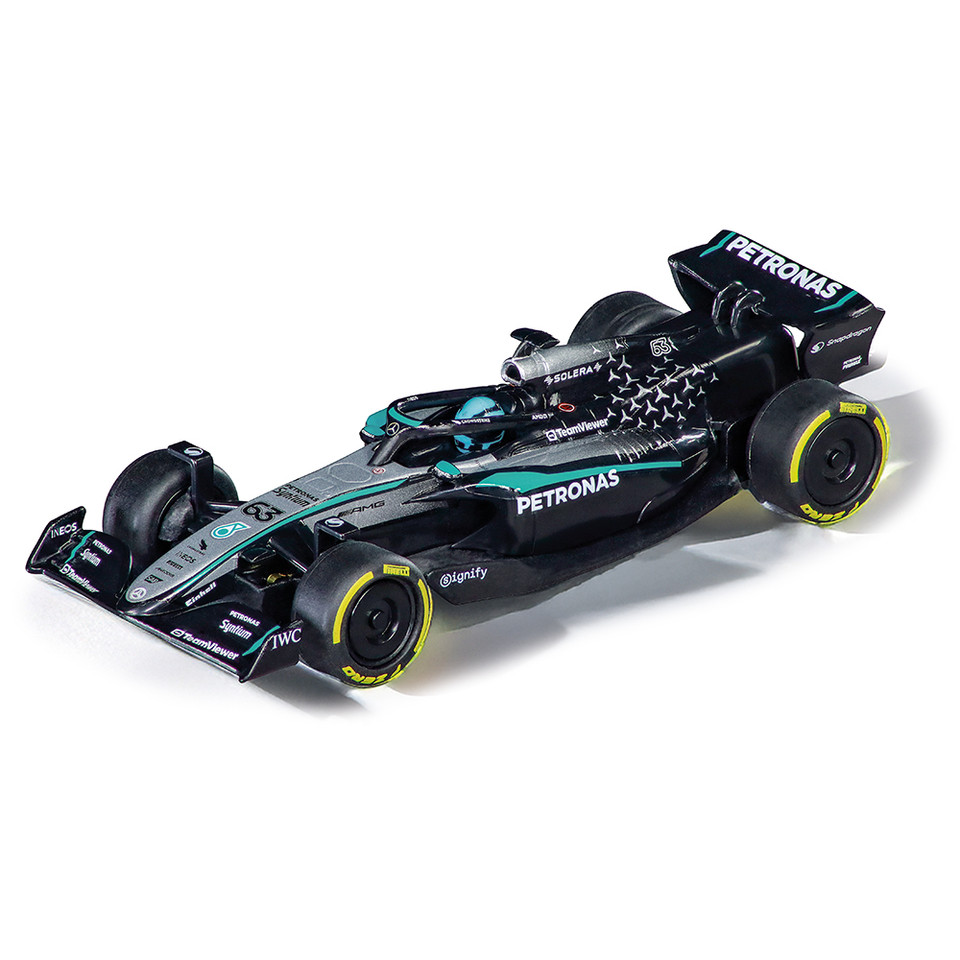 2025 F1 Mercedes-AMG W16 E Performance - #63 Russell Pull & Speed 1:43 Scale Plastic Model Car by Carrera Main Image