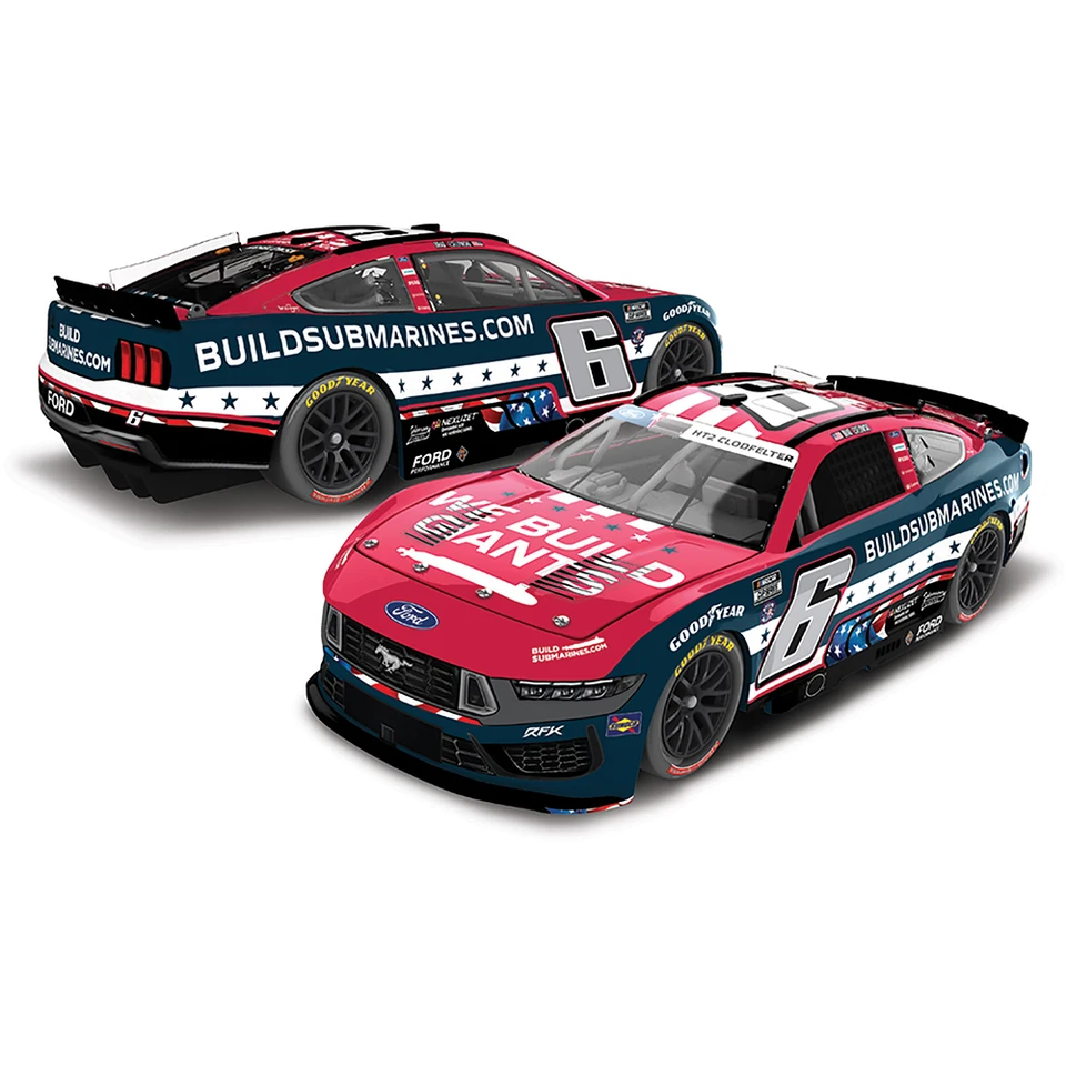 2025 Brad Keselowski Buildsubmarines.Com Salutes Ford Mustang Elite NASCAR Diecast Main Image