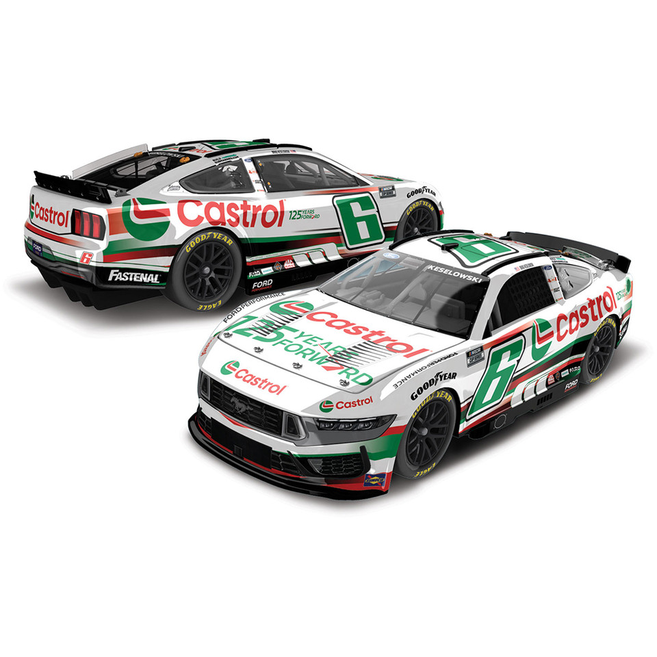 2024 Brad Keselowski Ford Mustang - Castrol 125 Years Moving Forward NASCAR Diecast 1:64 Scale Diecast Model Car by Lionel Racing Main Image