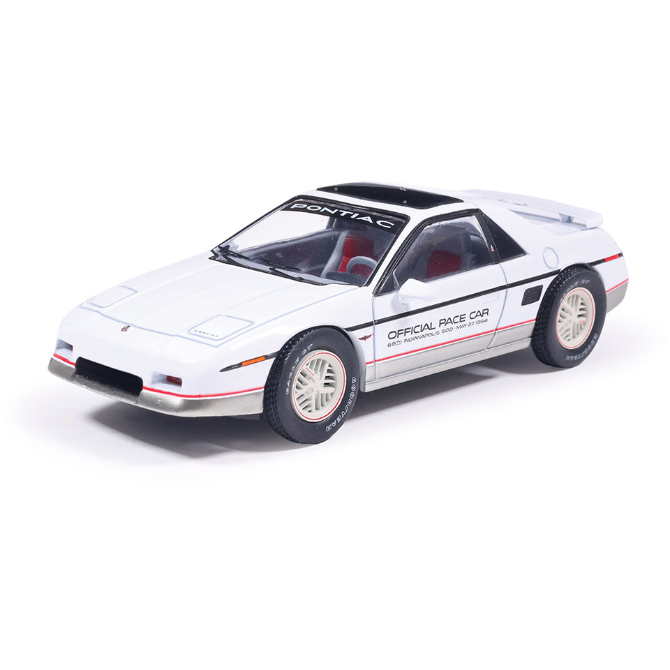 1984 Pontiac Fiero Indianapolis 500 Pace Car - White 1:43 Scale Diecast Model Car by IXO Models Main Image