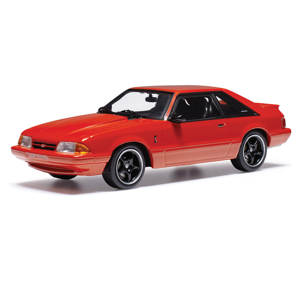 1992 Ford Mustang III - Red 1:43 Scale Diecast Model Car by IXO Models Main Image