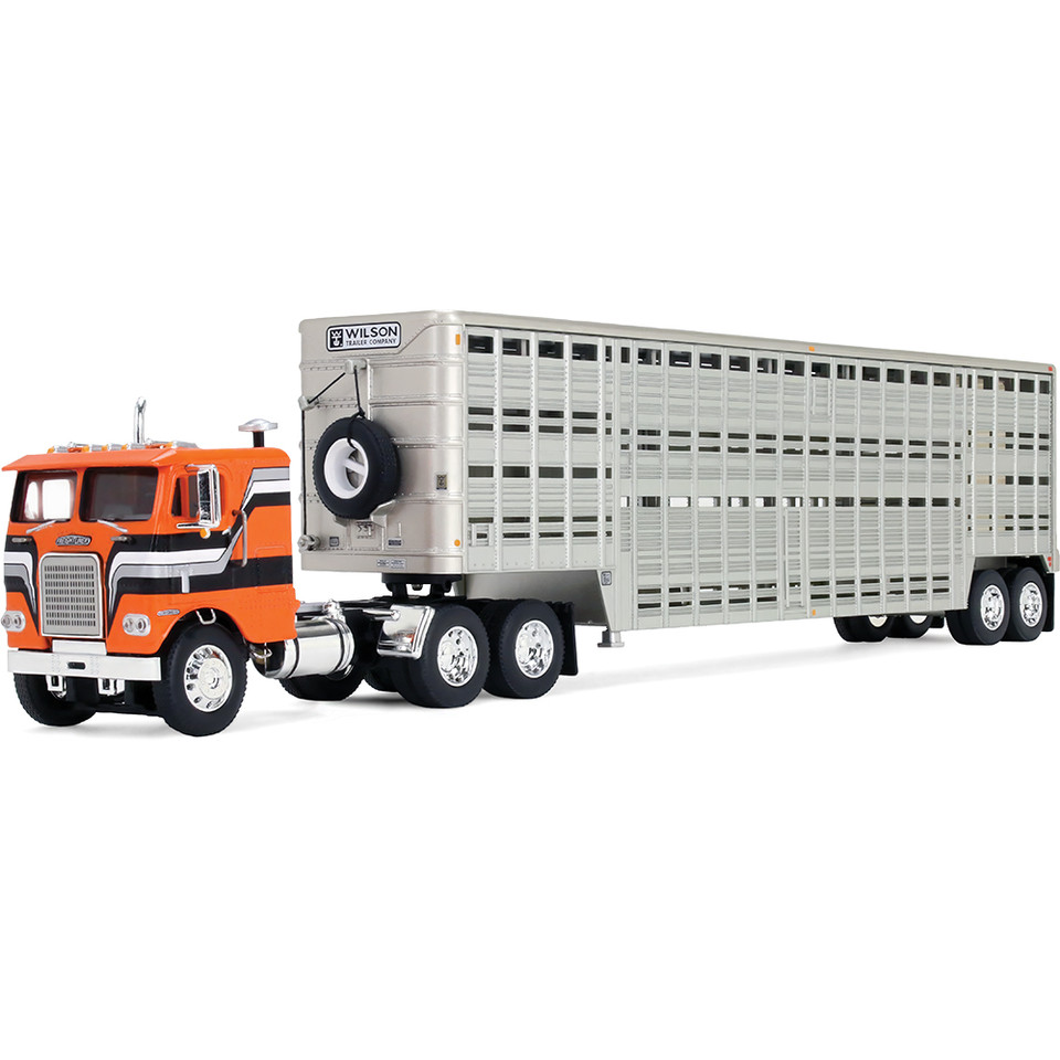 Western Distributors Peterbilt Model 351 with 63" Flat Top Sleeper & 40' Vintage Trailer with Reefer Main Image