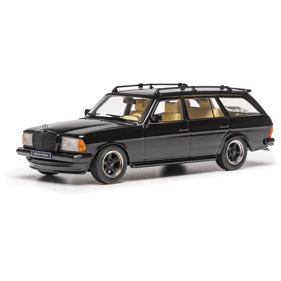 1979 Mercedes-Benz 500 TE V8 AMG S123 - Black 1:43 Scale Diecast Model Car by IXO Models Main Image