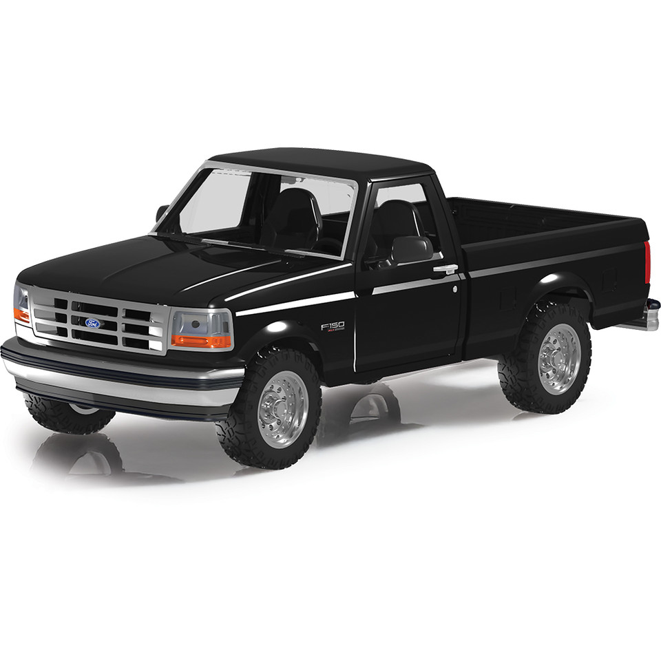 1993 Ford F-150 - Black 1:24 Scale Diecast Model Truck by Motormax Main Image