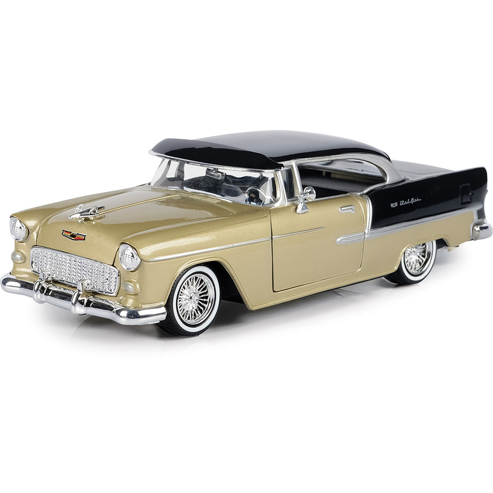 1955 Chevy Bel Air with Visor - Kult Klassics 1:24 Scale Diecast Model Car by Motormax Main Image