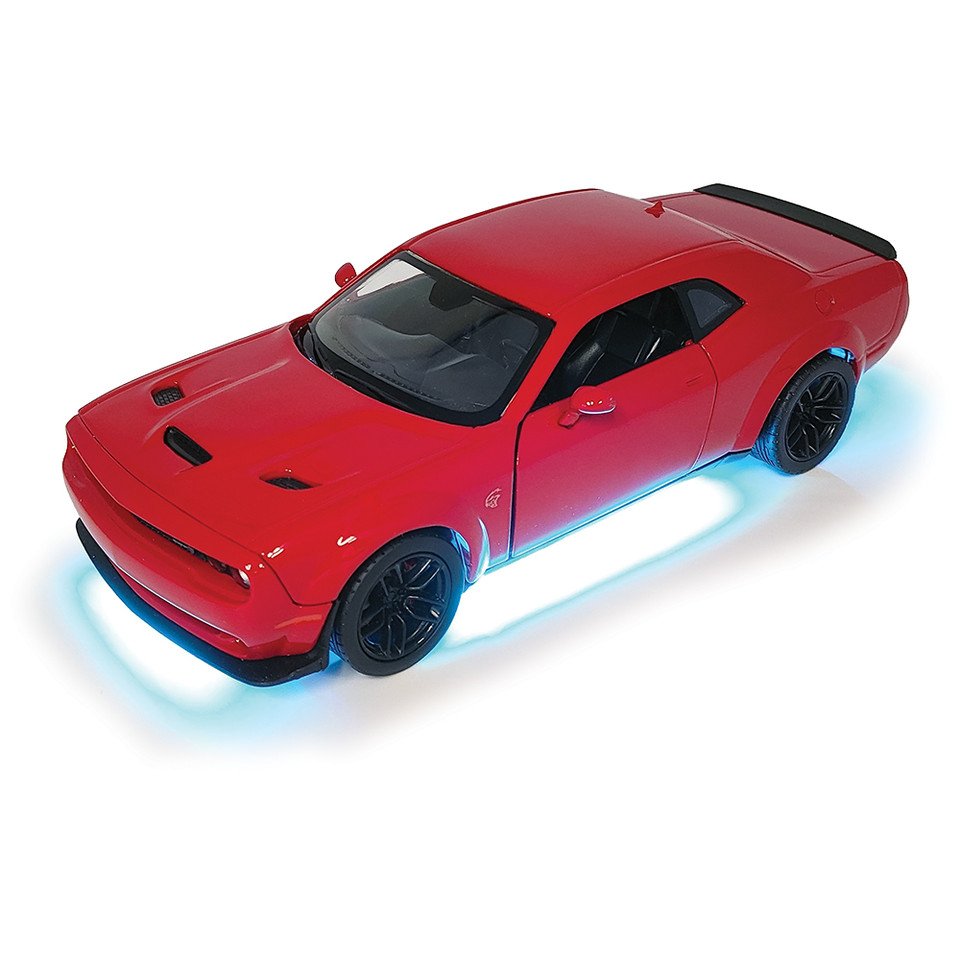 2018 Dodge Challenger SRT Hellcat Widebody - Power Ignite 1:24 Scale Diecast Model Car by Motormax Main Image