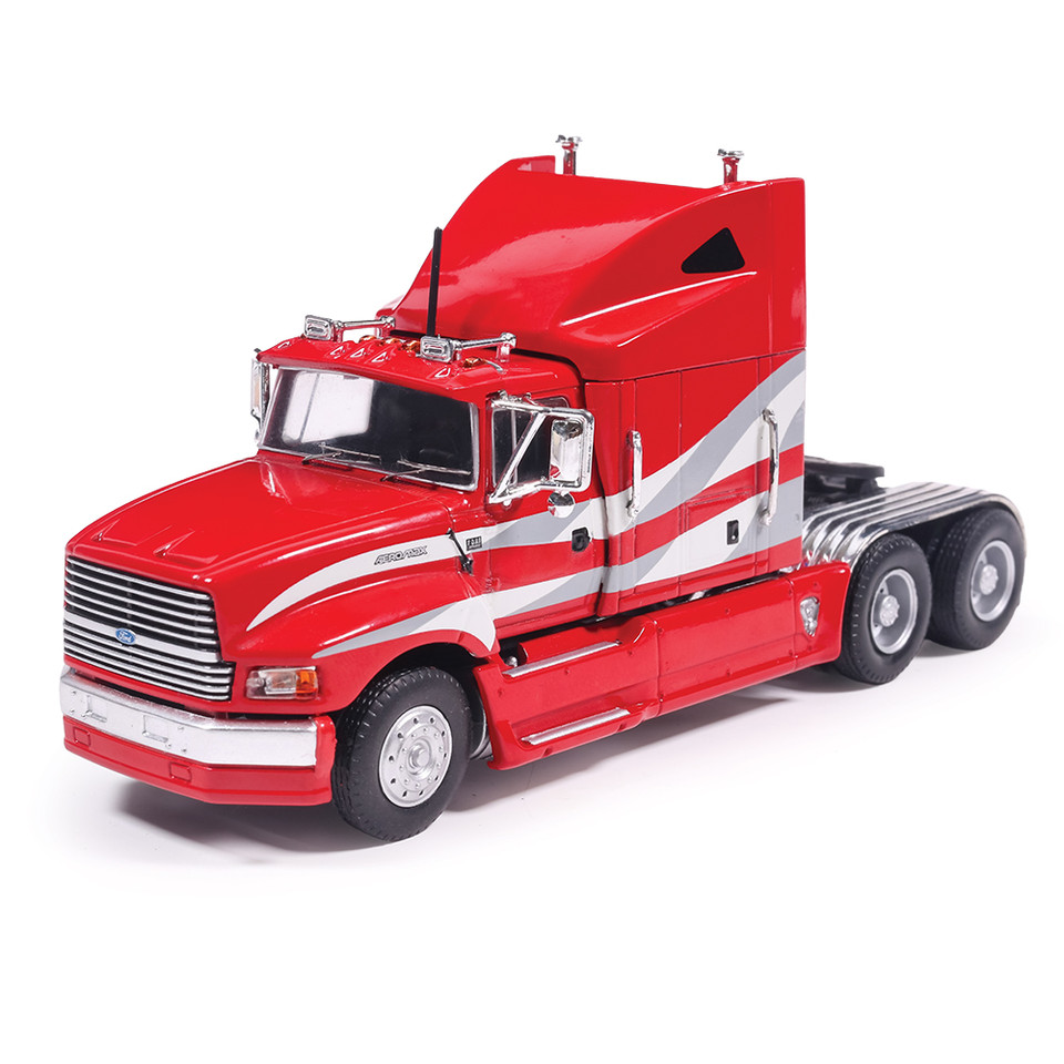 1980 Ford Aeromax - Burgundy And Gray 1:64 Scale Diecast Model Truck by IXO Models Main Image