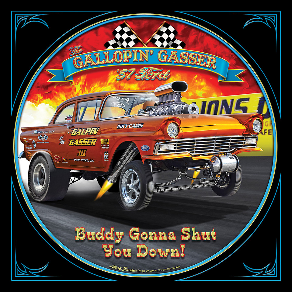 Gallopin' Gasser 1957 Ford Metal Sign Main Image