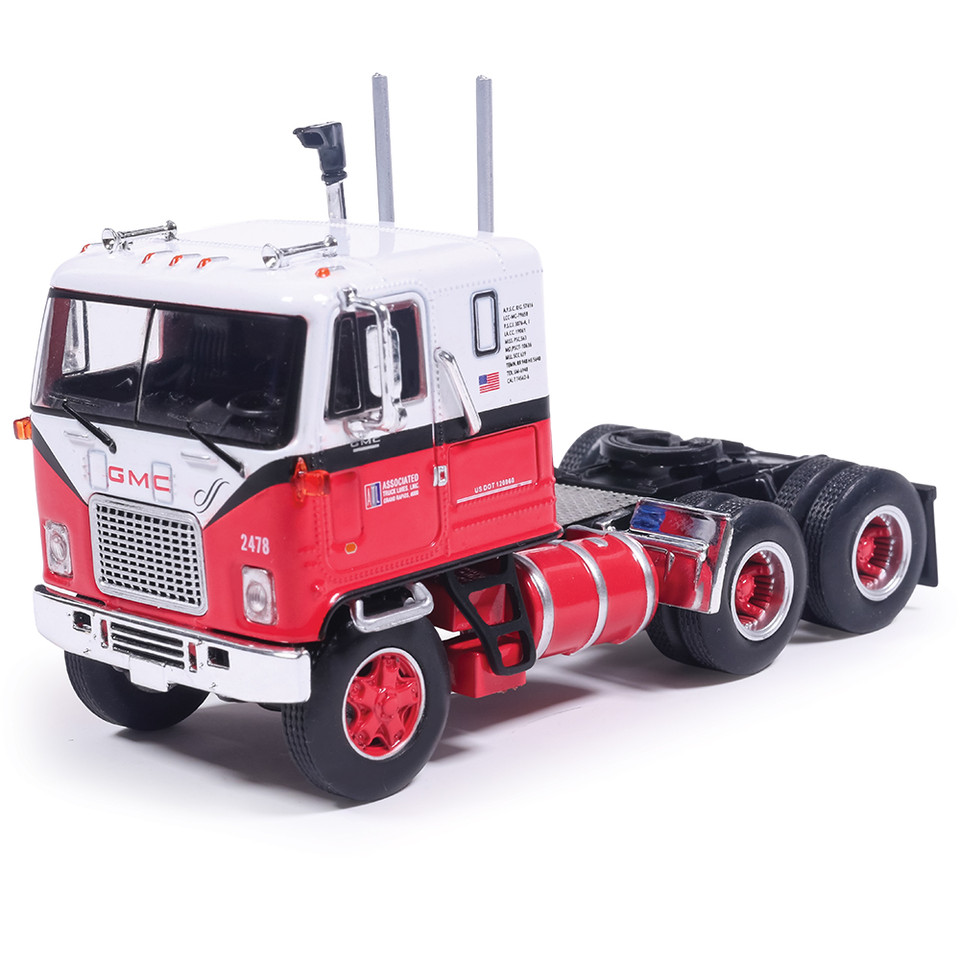 GMC Astro 95 - Red And White 1:64 Scale Diecast Model Truck by IXO Models Main Image