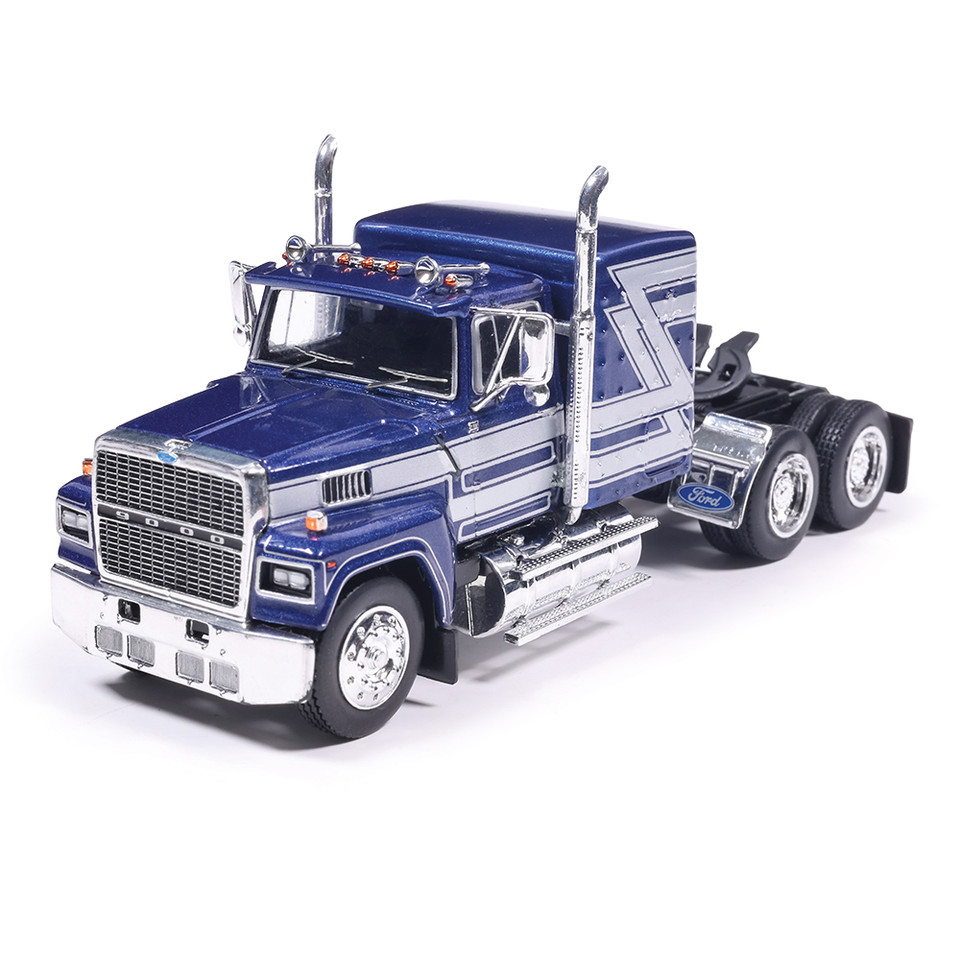 1978 Ford LTL-9000 - Blue and Silver 1:64 Scale Diecast Model Truck by IXO Models Main Image