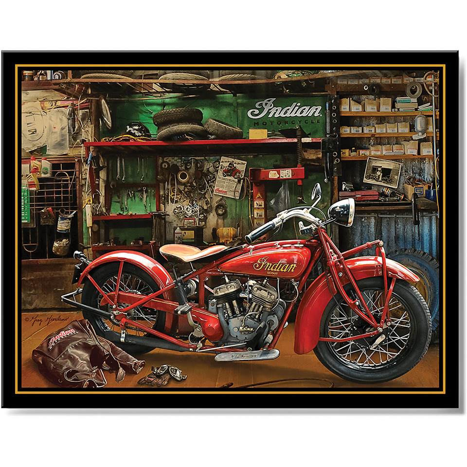 Indian Motorcycles  Metal Sign by Desperate Enterprises Main Image