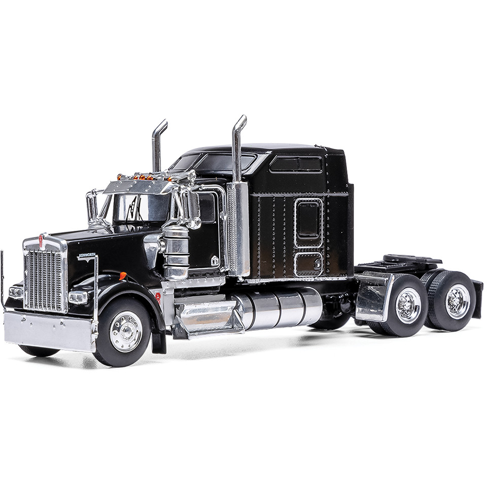 1990 Kenworth W900 - Black 1:64 Scale Diecast Model Truck by IXO Models Main Image
