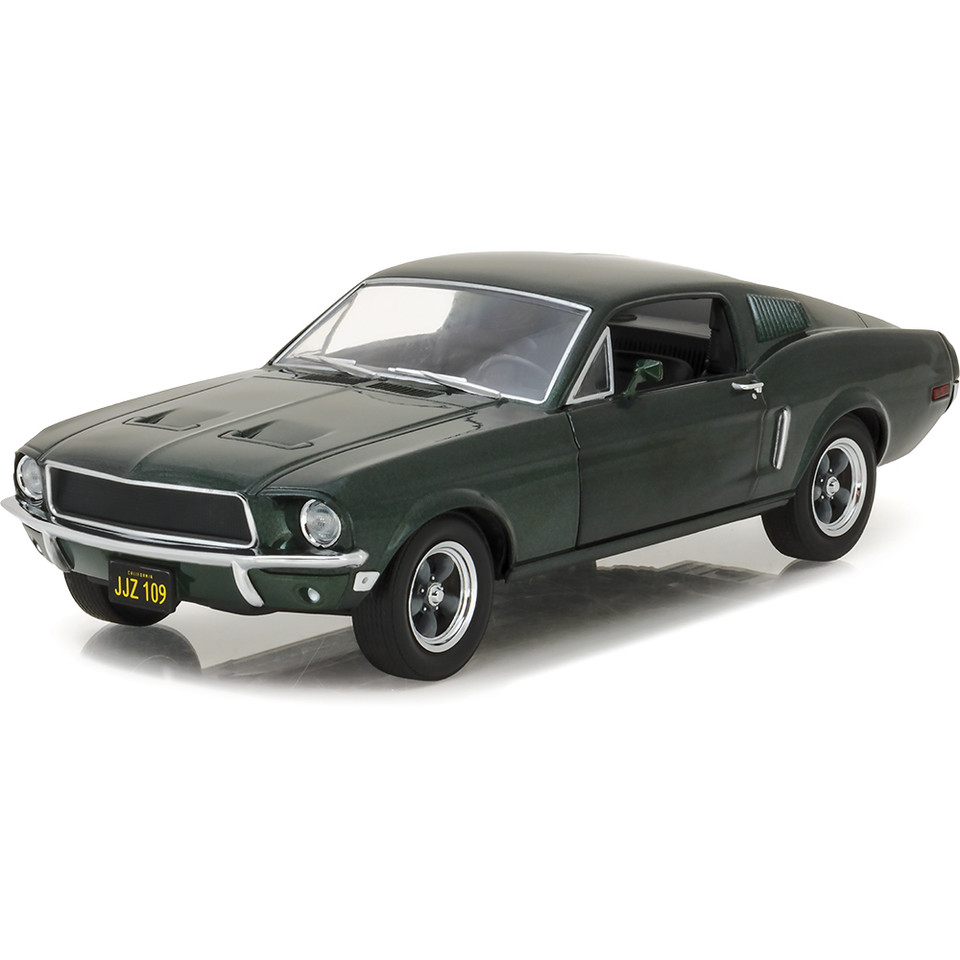 1968 Ford Mustang GT Fastback - Highland Green 1:24 Scale Diecast Model Car by Greenlight Main Image