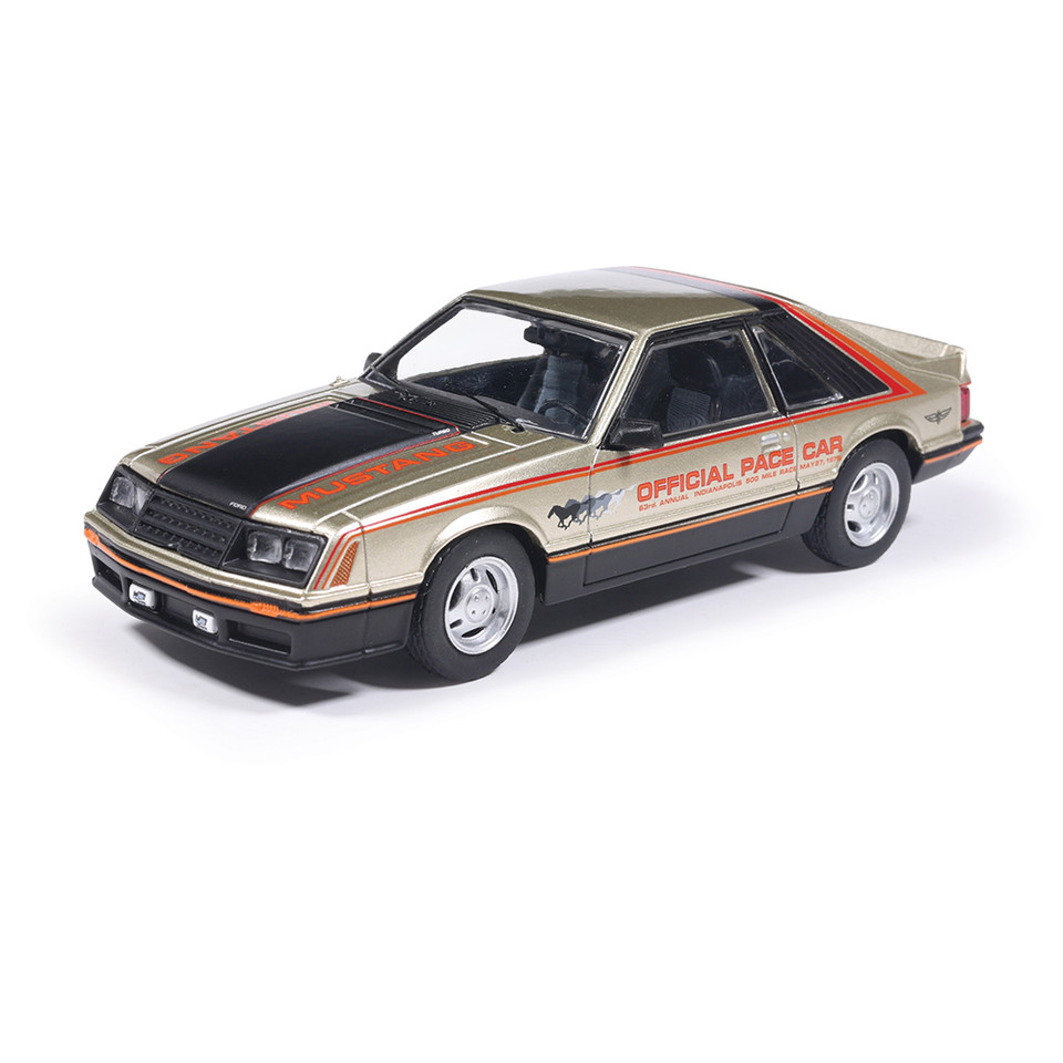 1979 Ford Mustang Indianapolis 500 Pace Car - Silver 1:43 Scale Diecast Model Car by IXO Models Main Image
