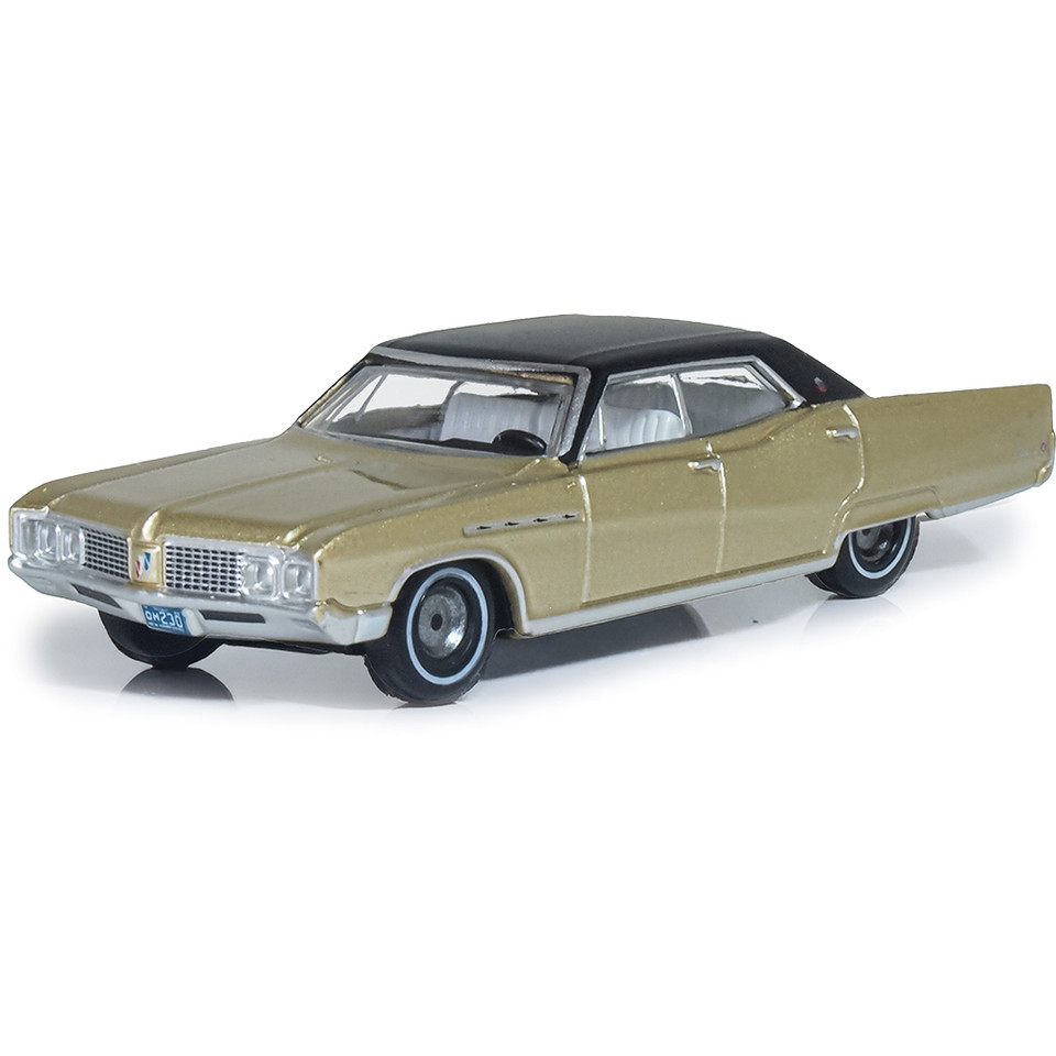 1968 Buick Electra 225 - Ivory Gold Mist / Black 1:87 Scale Diecast Model Car by Oxford Diecast Main Image