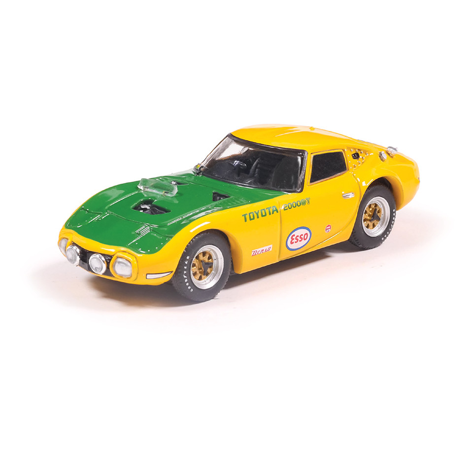 1966 Toyota 2000GT - Yatabe Speed Trials - Yellow 1:64 Scale Diecast Model Car by IXO Models Main Image