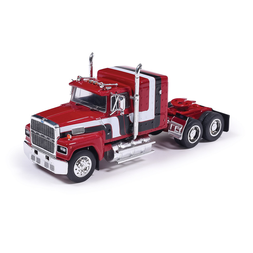 1978 Ford LTL-9000 - Black Red & White 1:64 Scale Diecast Model Truck by IXO Models Main Image