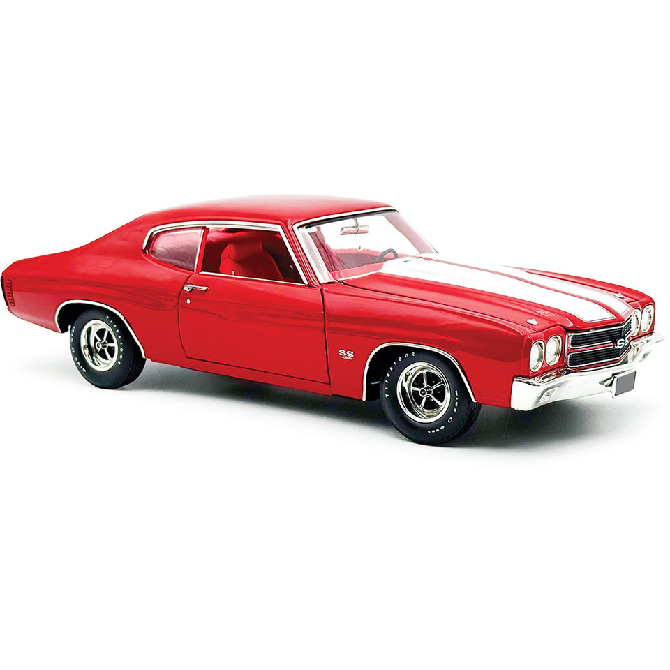 1970 Chevrolet Chevelle SS 454 LS6 - Cranberry Red 1:18 Scale Diecast Model Car by Acme Main Image