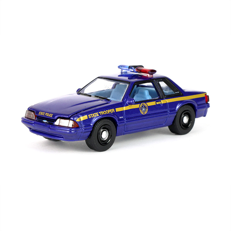 1988 FORD MUSTANG - NEW YORK STATE POLICE 1:64 Scale Diecast Model Car by Greenlight Main Image