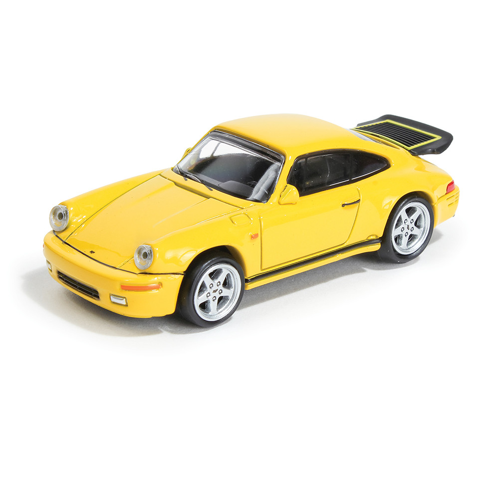 1987 RUF CTR Porsche Yellowbird - Yellow 1:64 Scale Diecast Model Car by Paragon Models Main Image