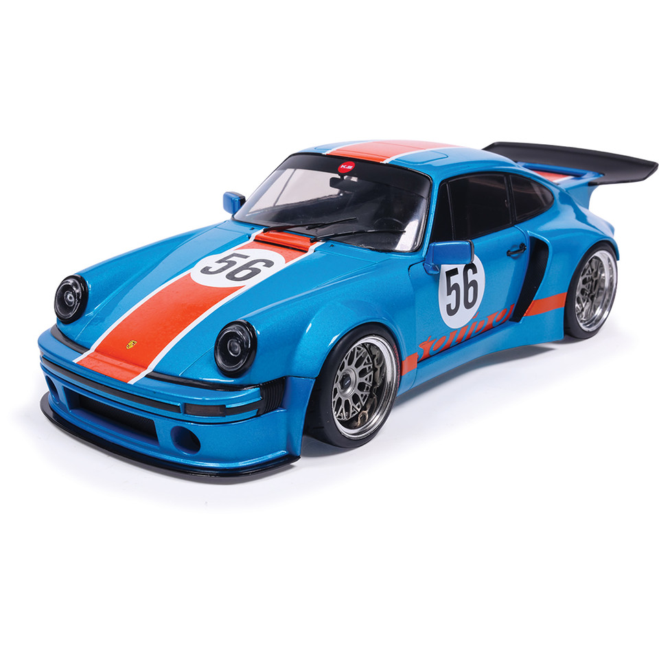 2026 Porsche KS-R by Khyzyl Saleem - Metallic Blue Racer 1:18 Scale Diecast Model Car by Solido Main Image