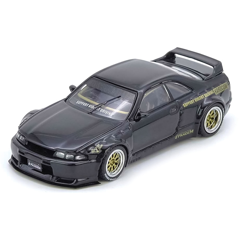 Pandem GT-R (Bcnr33) - Black 1:64 Scale Diecast Model Car by Inno Models Main Image