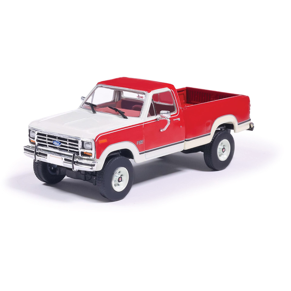 1984 Ford F-250 XLT Lariat Long Bed Styleside 4X4 - Victoria 1:64 Scale Diecast Model Truck by IXO Models Main Image