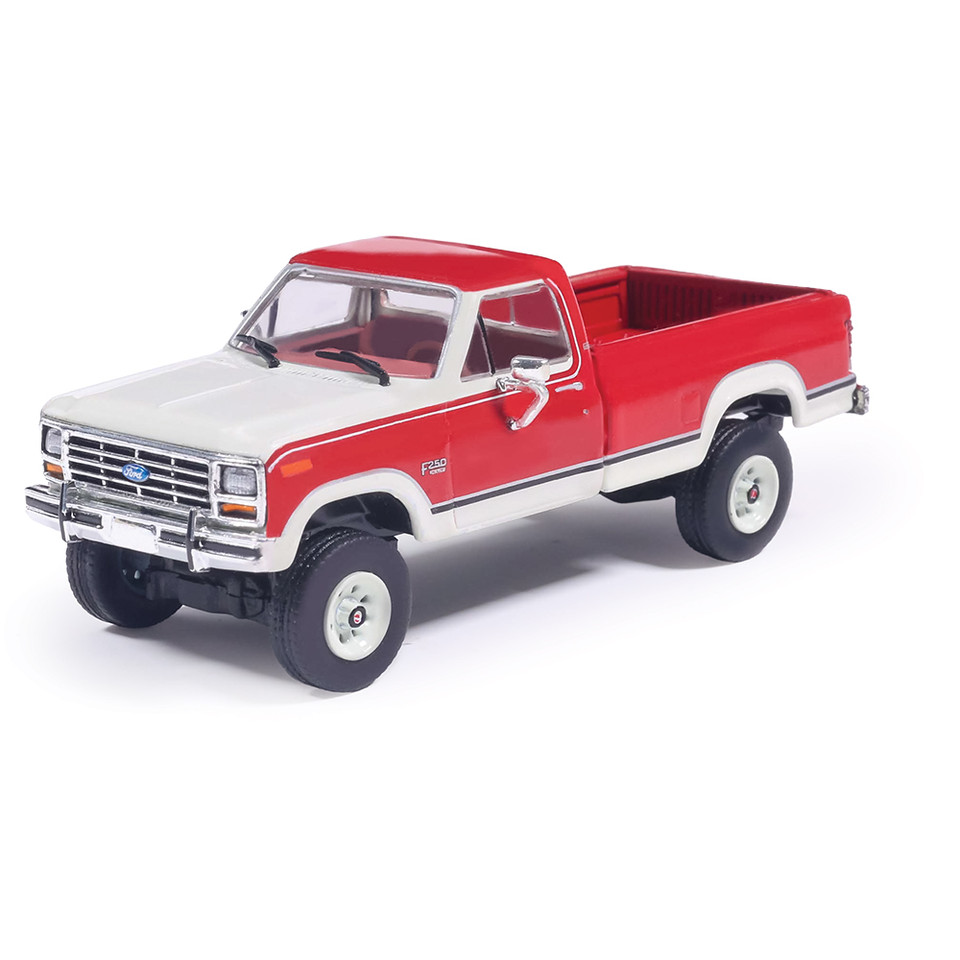 1984 Ford F-250 XLT Lariat Long Bed Styleside 4X4 - Victoria 1:64 Scale Diecast Model Truck by IXO Models Main Image