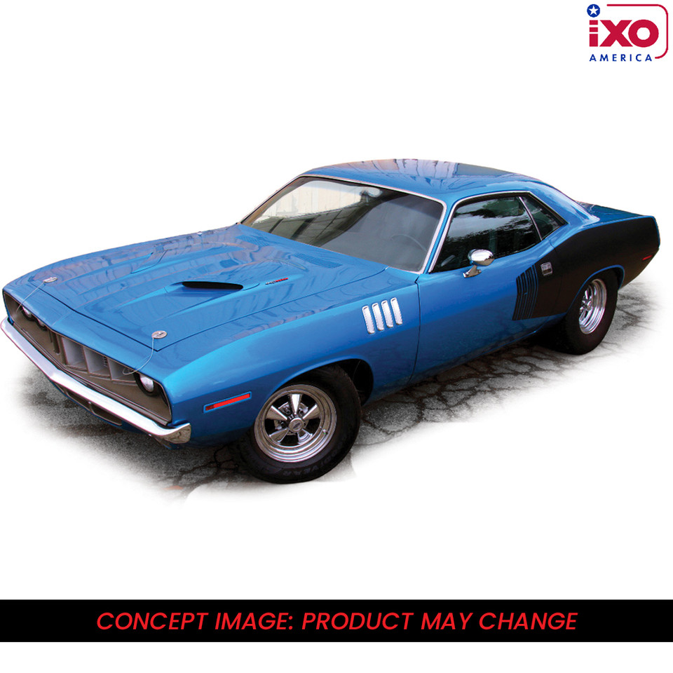 1971 Plymouth Hemi 'Cuda - B5 Blue 1:43 Scale Diecast Model Car by IXO Models Main Image