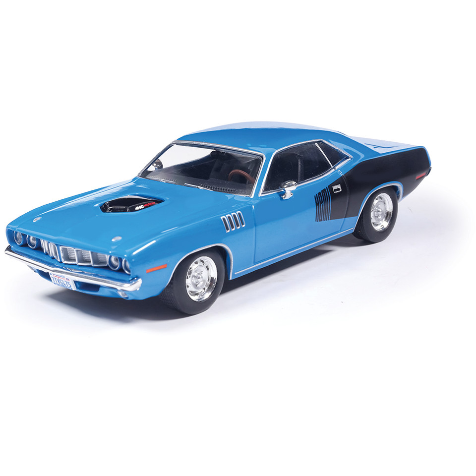 1971 Plymouth Hemi 'Cuda - B5 Blue 1:43 Scale Diecast Model Car by IXO Models Main Image