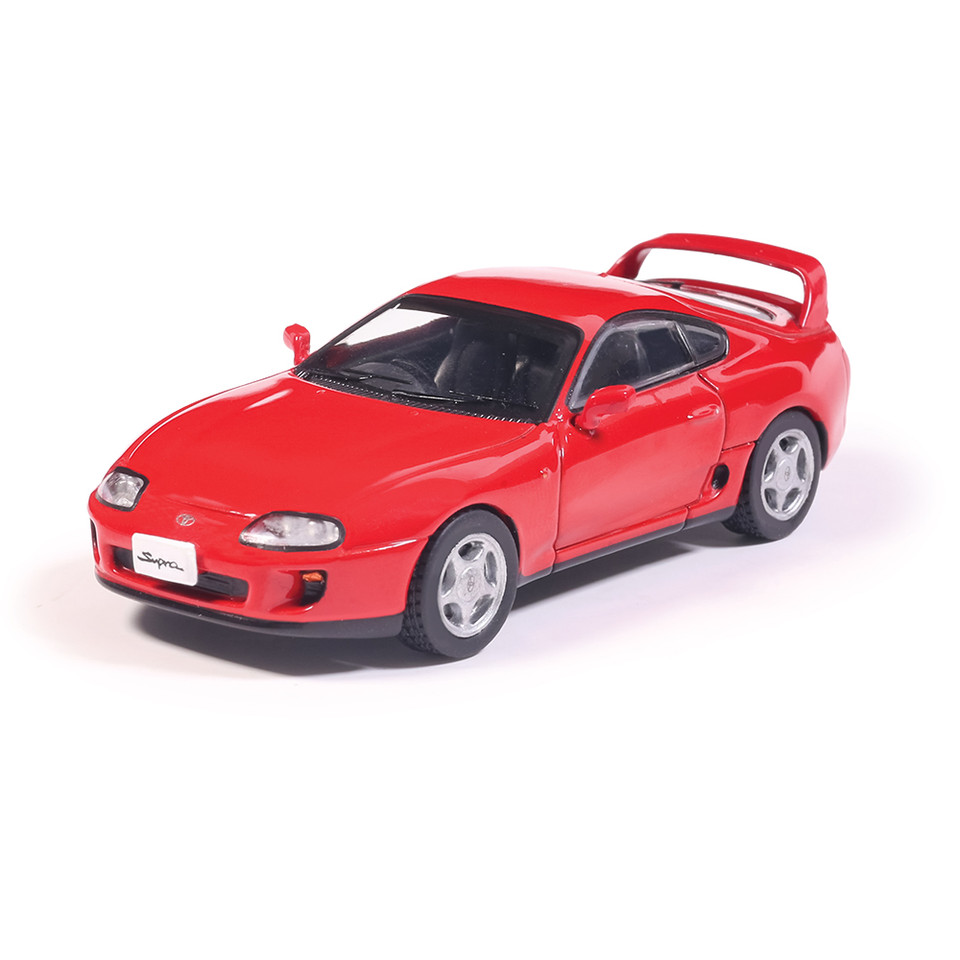 1993 Toyota Supra (JZA80) - Renaissance Red 1:64 Scale Diecast Model Car by IXO Models Main Image