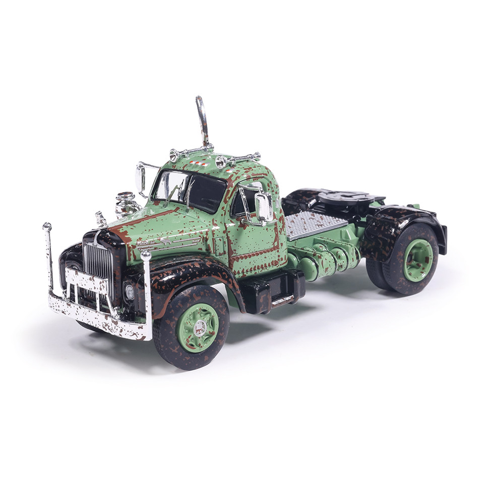 1953 Mack B61 - Rusty Green and Black 1:64 Scale Diecast Model Truck by IXO Models Main Image