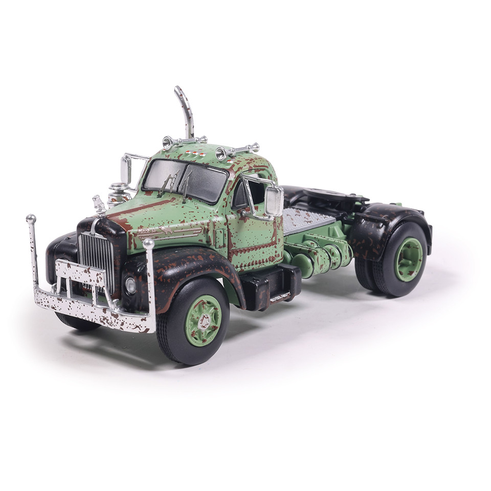1953 Mack B61 - Rusty Green and Black 1:64 Scale Diecast Model Truck by IXO Models Main Image