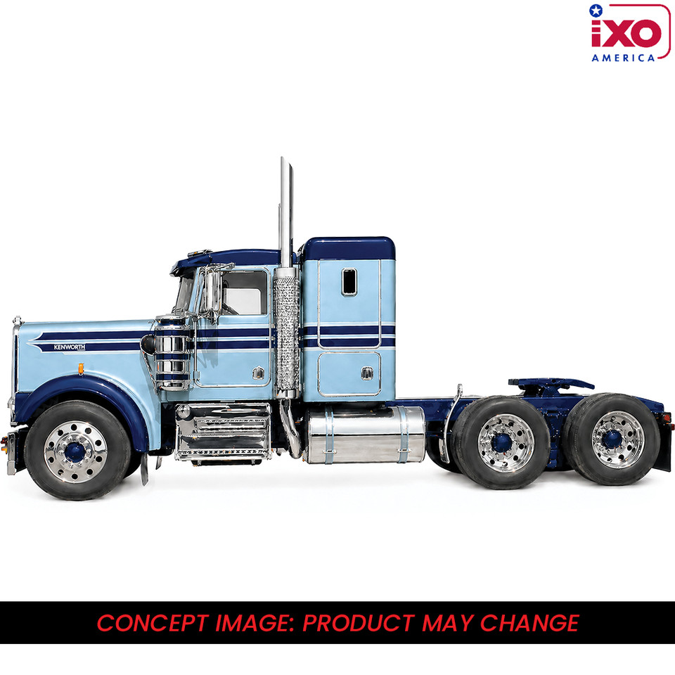 1976 Kenworth W900A - Blue and Blue 1:64 Scale Diecast Model Truck by IXO Models Main Image