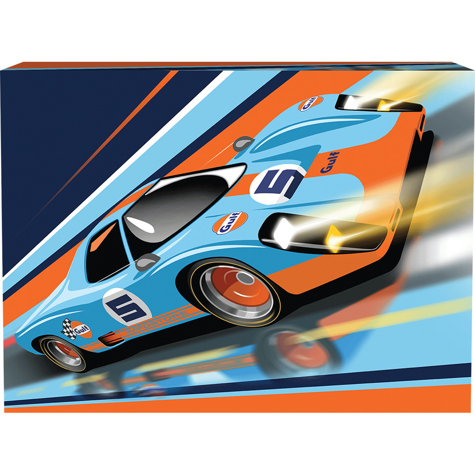 Gulf Racing Inpostore Collector Tin 1:25 Scale Plastic Model Kit by MPC Models Main Image