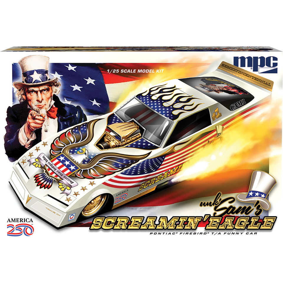Firebird Funny Car 250th USA Anniversary 1:25 Scale Plastic Model Kit by MPC Models Main Image