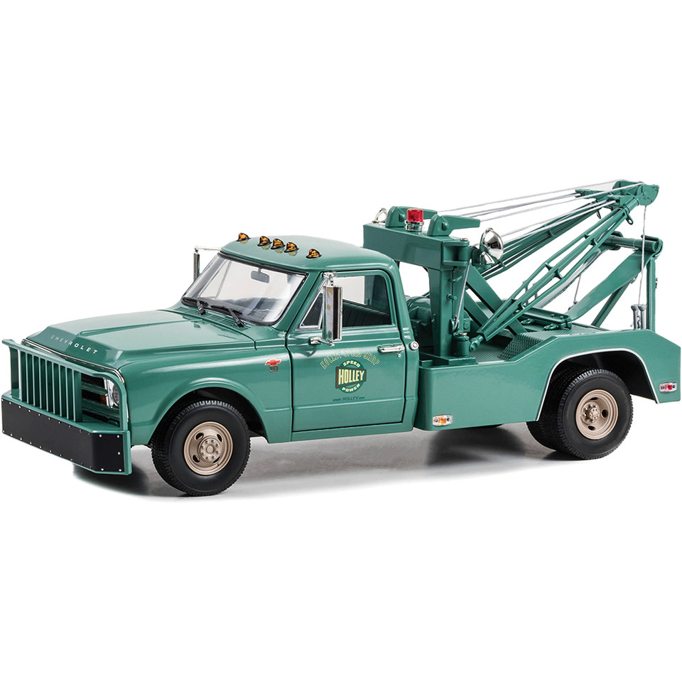 1967 Chevrolet C-30 Dually Wrecker - Holley Speed Shop 1:18 Scale Diecast Model Truck by Greenlight Main Image