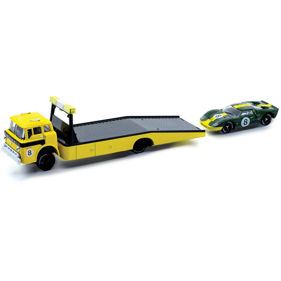 1970 Ford C-600 Truck & 1966 Ford GT40 MK2 1:64 Scale Diecast Model Truck by M2 Machines Main Image