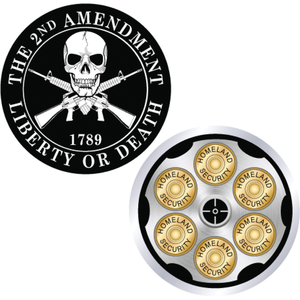 2nd Amendment Challenge Coin - Eagle Emblems (CH3705)   by Eagle Emblems Main Image