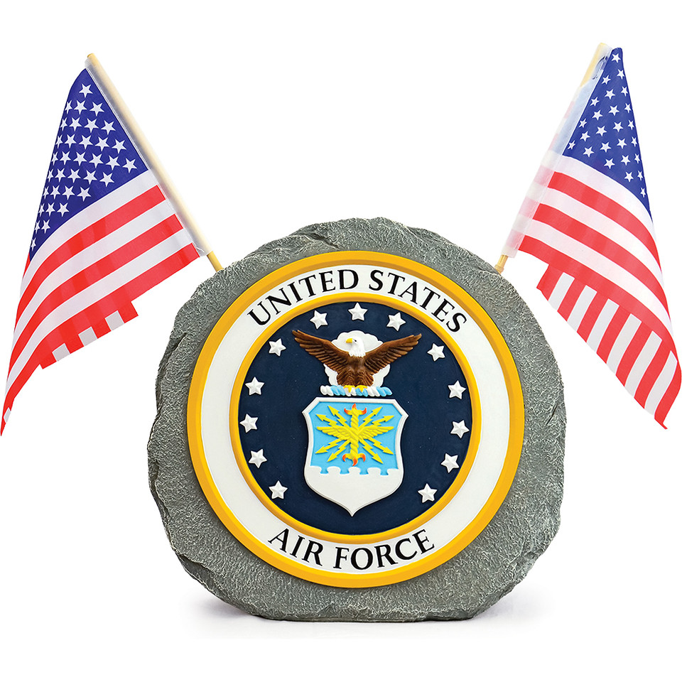 U.S. Air Force Garden Stone with Flags Geocentral (R35182)   by Geocentral Main Image