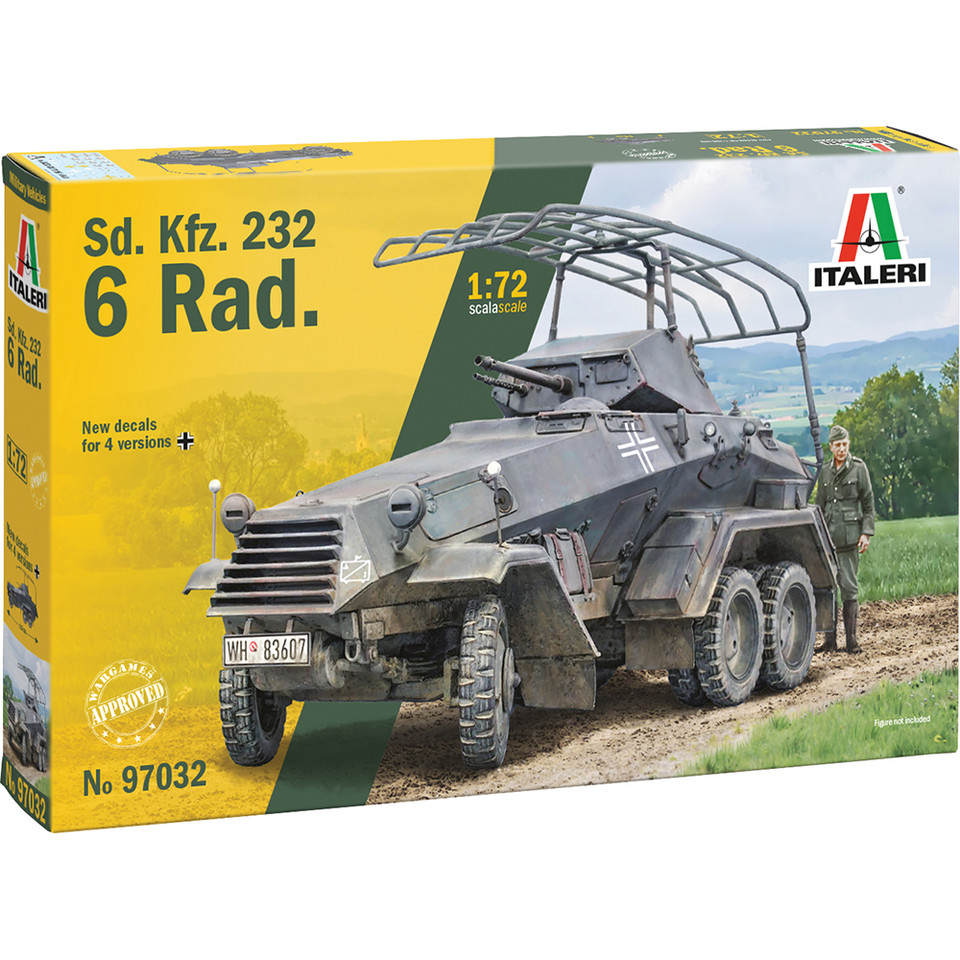 Sd.Kfz. 232 6 Rad. 1/72 Kit 1:72 scale Plastic by Italeri Main Image