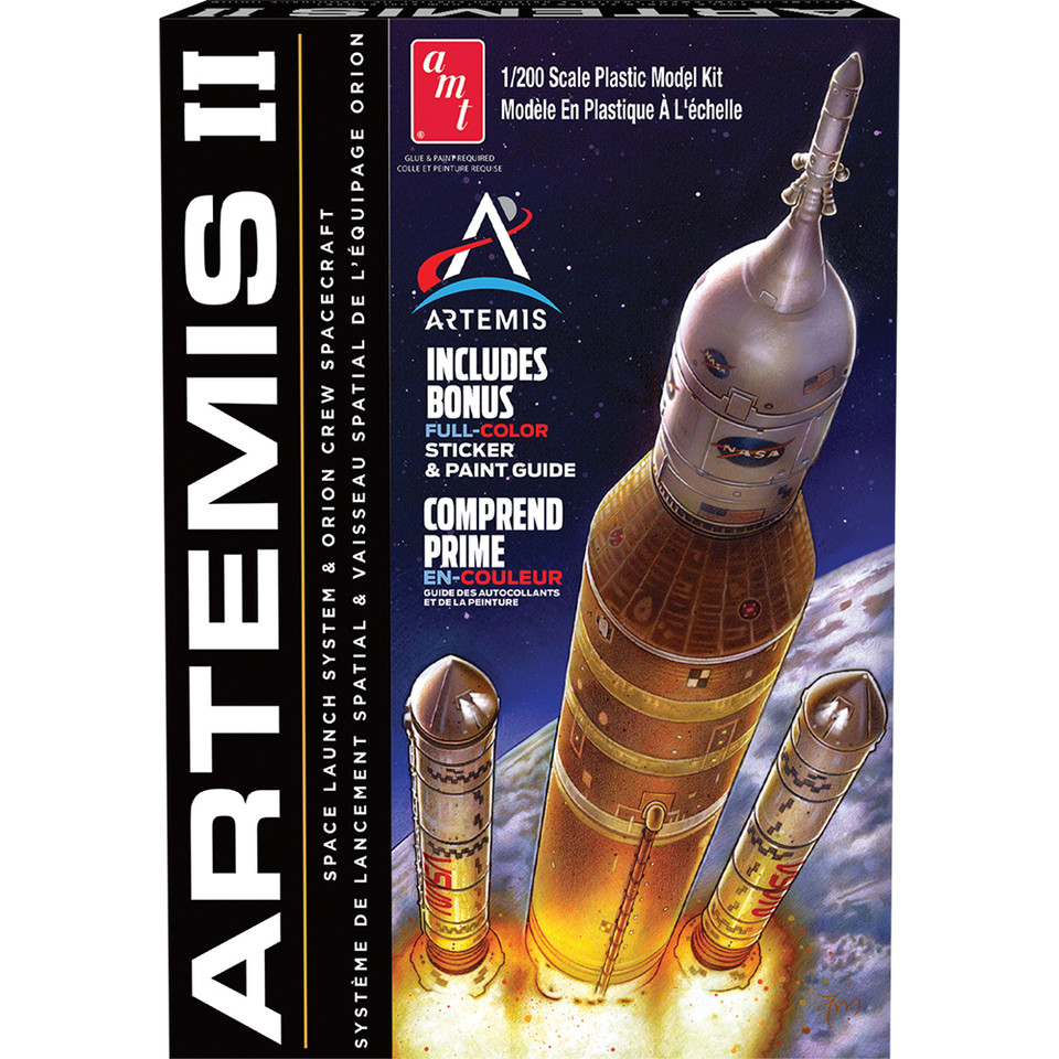 Artemis II 1/200 Kit w/ stickers AMT Models (AMT1557M) Main Image